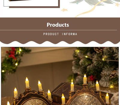 Lámpara Linterna Navideña de Cristal Portátil para Decoración - Image 13