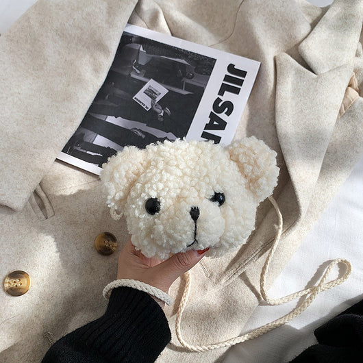 Bolsa Bandolera Infantil Cabeza de Oso de Peluche - Image 6