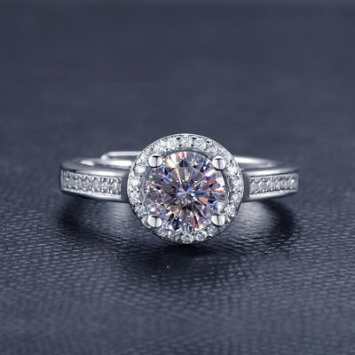 Anillo de Plata 925 con Diamante D 1 Quilate - Diseño Solitario Clásico - Image 5