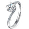 Platinum Diamond Ring Moissanite Ring D Color 1 Carat Adjustable Opening 6 Style