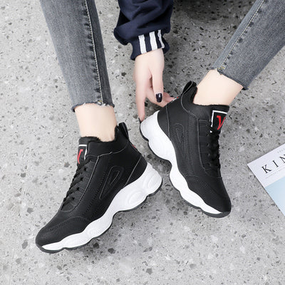 Zapatillas Deportivas de Invierno con Suela Gruesa y Forro de Algodón - Image 7