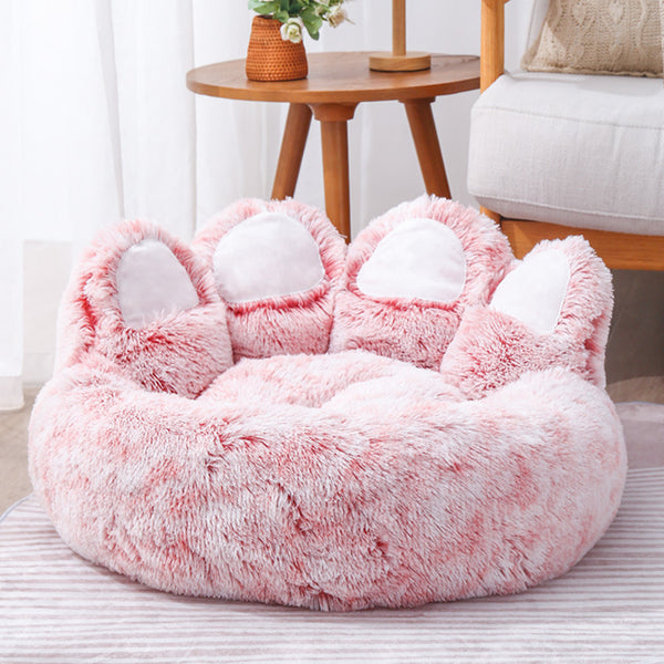 Cama Acogedora para Perros con Diseño de Patitas Adorables - Image 4