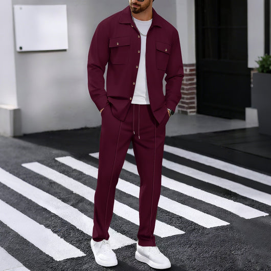 Conjunto de Dos Piezas: Cardigan y Pantalón Acanalado de Manga Larga - Image 6