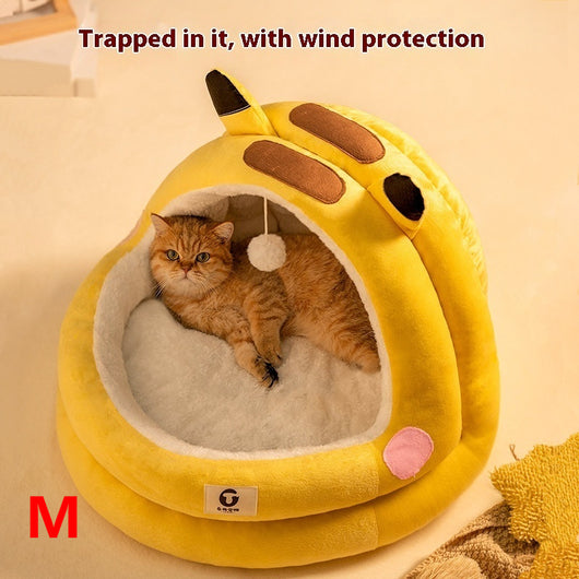 Cama Nido para Gatos Cerrada Cuatro Estaciones - Calidez Todo el Año - Image 4