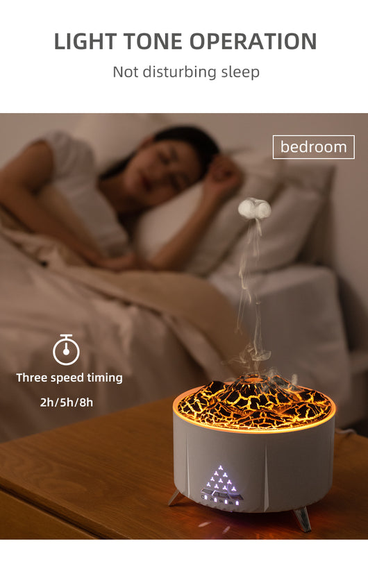 Difusor Ultrasónico Aroma Fuego con Humidificador, Altavoz Bluetooth y Ruido Blanco - Image 25