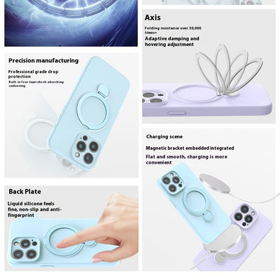 Funda Magnética de Silicona Líquida con Soporte - Protección Anti-caídas - Image 4
