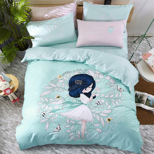 Ropa de Cama Infantil de Algodón con Diseños Animados - Image 41