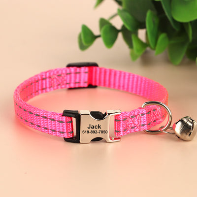 Collar Reflectante Antideslizante para Gatos con Grabado Personalizado - Image 17