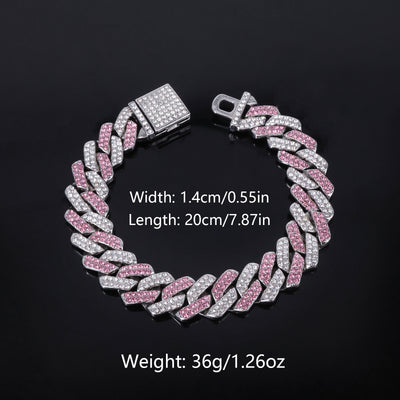 Collar para Hombre en Aleación con Dije de Diamante Azul Polvoso y Cierre de Bisagra - Image 11