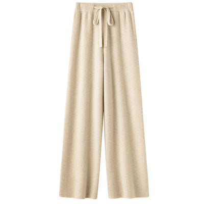 Pantalón Ancho de Lana Pura Cintura Media con Efecto Adelgazante - Image 7