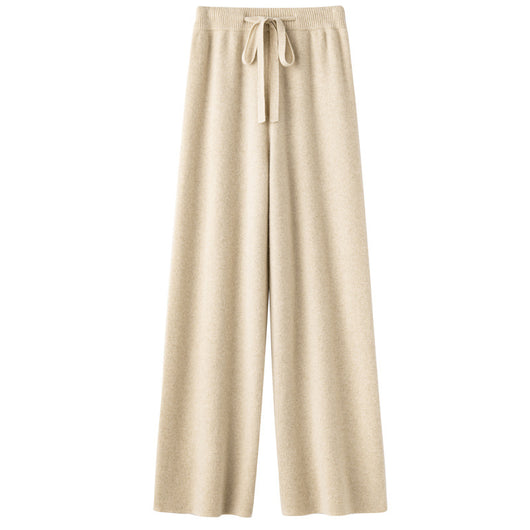 Pantalón Ancho de Lana Pura Cintura Media con Efecto Adelgazante - Image 7