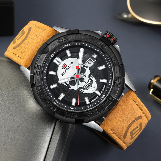Reloj Deportivo Resistente al Agua con Calendario y Correa de Cuero - Image 2