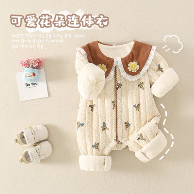 Pijamas Florales de Invierno para Bebé - Image 3