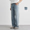 Jeans Rectos Rotos para Hombre en Lavado Claro