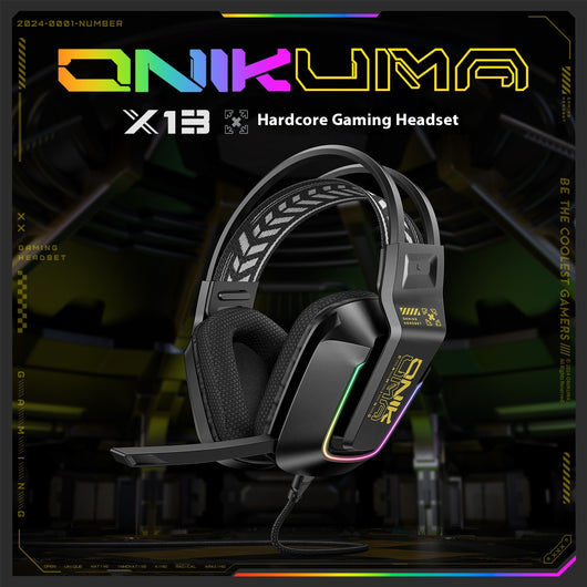 Auriculares Gaming Alámbricos con Luz LED