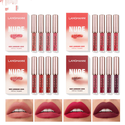 Set de 16 Labiales Mate Aterciopelado - Colores Vibrantes