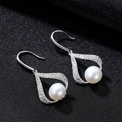 Aretes de Perlas de Agua Dulce con Baño de Oro 18K y Plata - Image 6