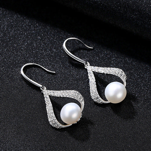 Aretes de Perlas de Agua Dulce con Baño de Oro 18K y Plata - Image 6