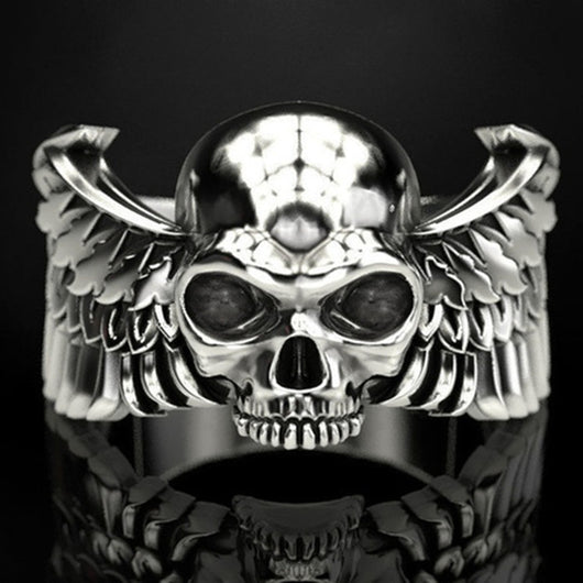 Anillo Calavera Punk de Acero Inoxidable para Hombre - Image 7