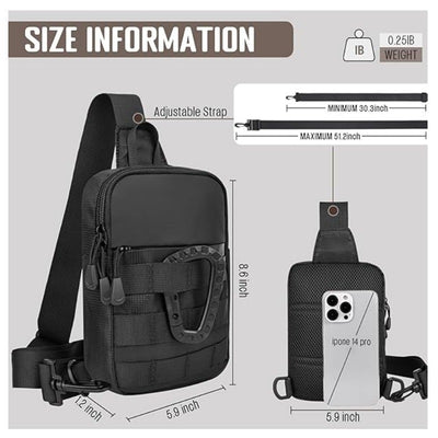 Bolsa Táctica Cross Body Deportiva para Ciclismo y Actividades Outdoor - Image 7