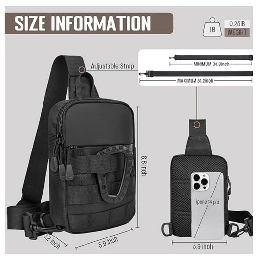 Bolsa Táctica Cross Body Deportiva para Ciclismo y Actividades Outdoor - Image 7