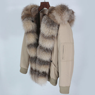 Abrigo de Piel con Cuello Desmontable y Compartimento Interior para Mujer - Image 31
