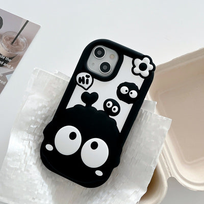 Funda de Teléfono de Silicona con Flores 3D en Relieve - Image 8