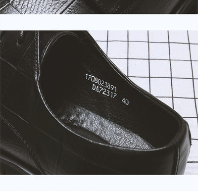 Zapatos de Cuero Casual Estilo Coreano con Altura Aumentada para Hombre - Image 10