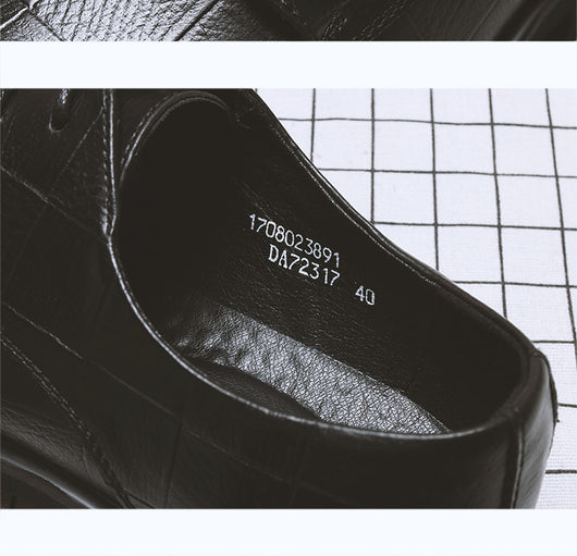 Zapatos de Cuero Casual Estilo Coreano con Altura Aumentada para Hombre - Image 10