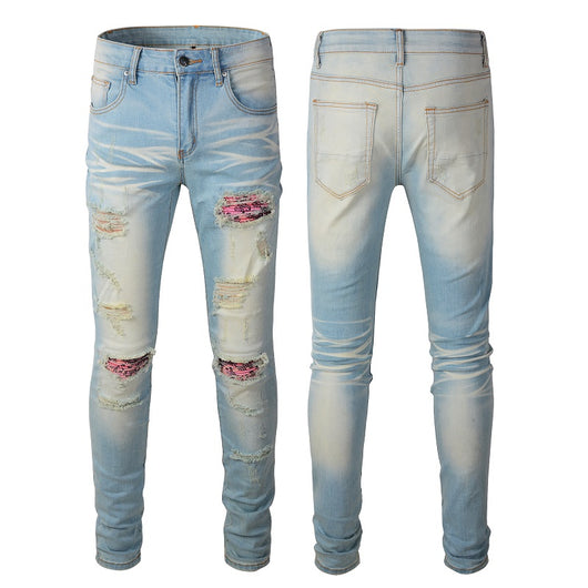 Jeans Slim Fit Efecto Desgastado INS - Image 4