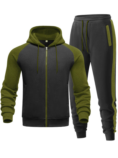 Sudadera con Capucha Raglan Bicolor para Hombre - Casual y Deportivo - Image 8