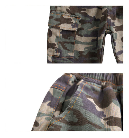 Pantalones Tácticos Infantiles Camuflaje Militar - Image 10