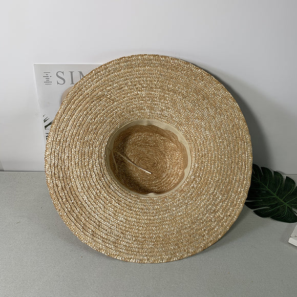 Sombrero de Paja para Mujer con Ala Extra Grande Protección Solar Verano