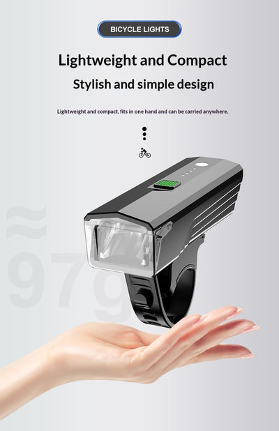 Luz Frontal Recargable de Alta Intensidad para Bicicleta - Image 8