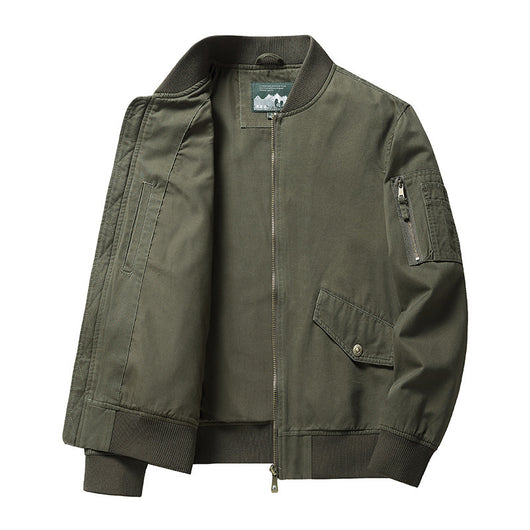 Chaqueta de Trabajo Cuello Mao Manga Corta para Hombre - Image 10