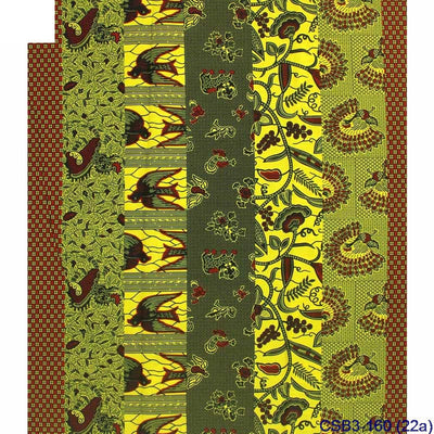 Tela Estampada Geométrica Africana India con Acabado Encerado - Image 16