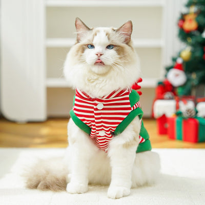Abrigo Navideño para Mascotas - Suéter Reno con Bolsillo para Perros y Gatos - Image 21