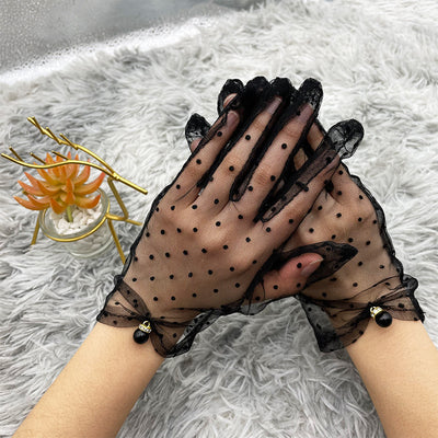 Guantes de Encaje Mesh Protección Solar Ultradelgados - Image 3
