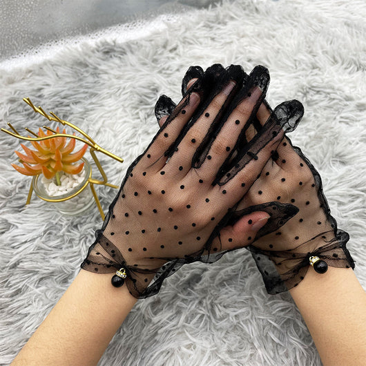 Guantes de Encaje Mesh Protección Solar Ultradelgados - Image 3
