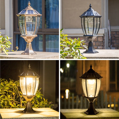 Lámpara Solar de Poste para Patio y Jardín - Image 10