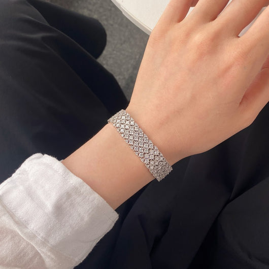 Pulsera de Plata Esterlina S925 con Circones Engarzados para Mujer - Image 12