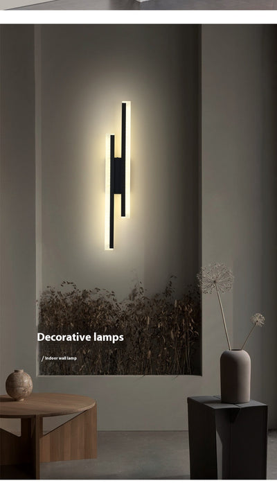 Lámpara de Pared Doble Línea Moderna para Hoteles y Pasillos - Image 11