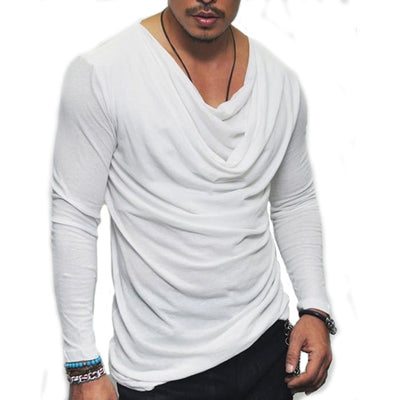 Camiseta Slim Cuello de Pelúche Manga Larga para Hombre - Image 5
