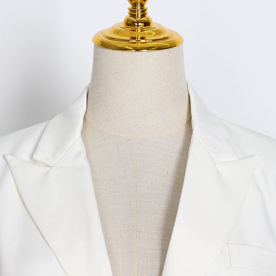 Blazer Ejecutivo Largo Brillante para Mujer - Image 10