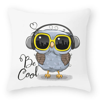 Funda de Almohada Suave con Diseño de Búho Melocotón - Image 15