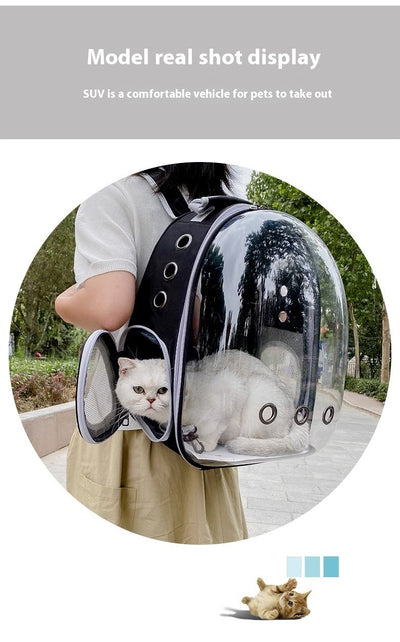 Mochila Transparente para Gatos con Cúpula Panorámica y Gran Capacidad - Image 24
