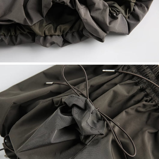 Shorts Deportivos con Diseño de Nudo de Encaje para Mujer - Image 4