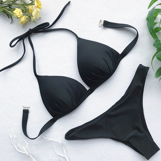 Bikini Enterizo Escote Halter Ajustable - Image 15