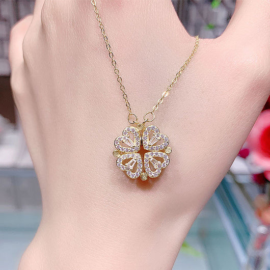 Collar Clavícula Multibanda con Diamante - Elegancia Moderna para Mujer - Image 10