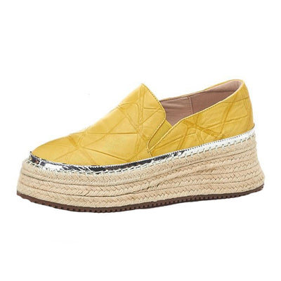 Zapatos Cómodos Amarillos de Tacón Alto con Cierre de Pedal - Image 16